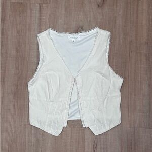 Kirious Cream Sleeveless Top 100% Cotton